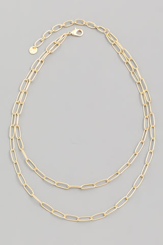 Crystal Tassel Lariat Necklace, Gold