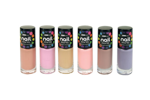 Pastels Gel Mania Nail Color, Set of 6