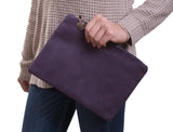 PU Leather Fashion Clutch Bag, Purple
