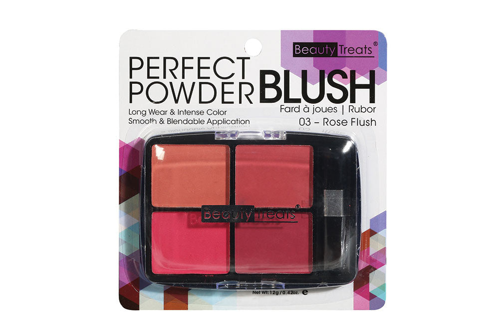 Beauty Treats Blush Perfect Powder Palette, Rose Flush