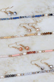 Mixed Pearl & Bead Necklace and Earring Set, Pink