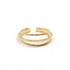 Triple Layer Ring, Gold