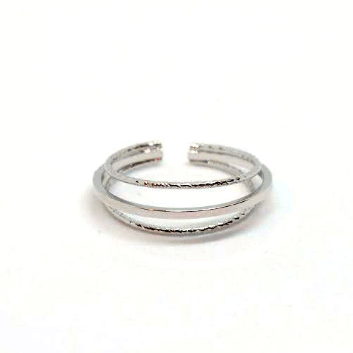 Triple Layer Ring, Silver
