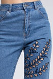 Cropped Denim Pants