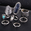 Antique Bohemian Ring Set, Silver