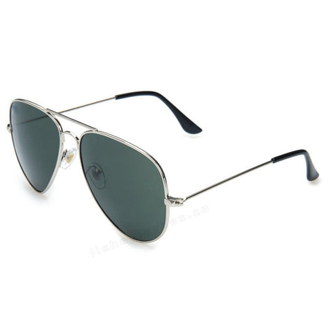 Mirrored Aviator Sunglasses, Silver