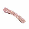 Crystal Beads Barrette, Pink