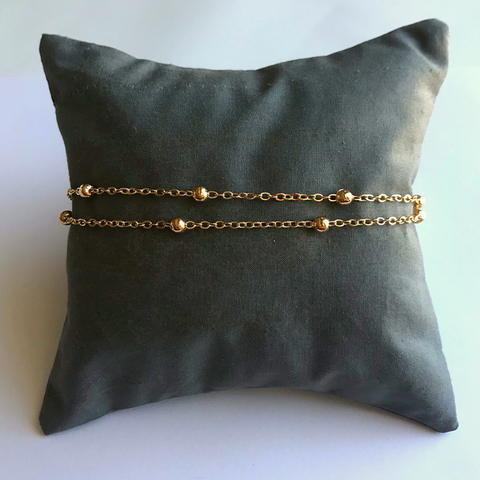 Leather Layered Crystal Rhinestone Bracelet, Brown