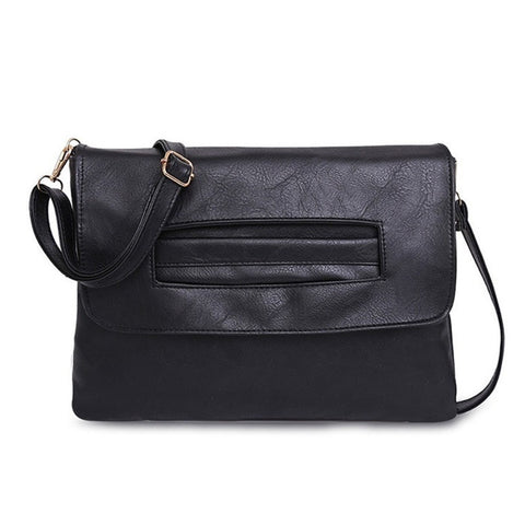 Chevron Design Luxurious Handbag, Black
