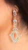 Clear Pave Crystal Dangle Earrings
