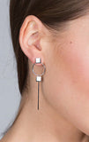Silver Bar Dangle Earrings