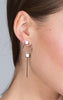 Silver Bar Dangle Earrings