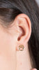 Gold Paw Post Earrings