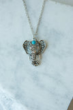 Lucky Elephant Turquoise Necklace