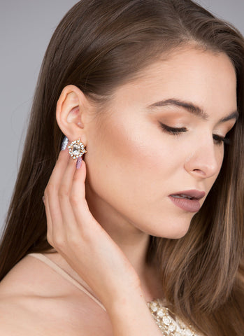 Elegant Teardrop Crystal Earrings