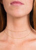 Double Wrap Choker Chain Necklace, Gold