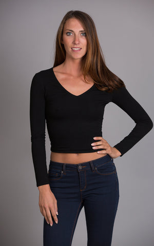 Velour Top With Tied Sleeves