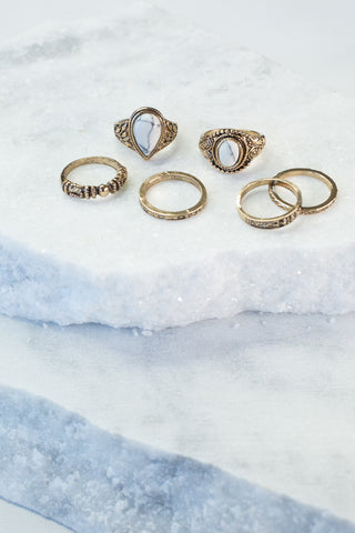 Two Toned Metal Knuckle Rings
