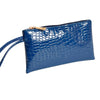 Wristlet / Crocodile Wallet, Blue