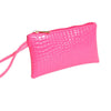 Wristlet / Crocodile Wallet, Hot Pink