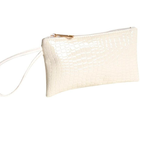 Wallet With Gold Buckle, Ivory