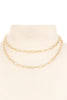 Layered Chain Necklace, Gold