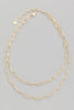Layered Chain Necklace, Gold