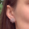 Stunning Chic Wire Earrings, Silver