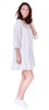 Long Sleeve Crochet Lace Dress, White
