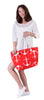 Large Roomy Anchor Tote, Red