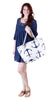 Large Roomy Anchor Tote, White