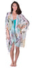 Sheer Poncho Scarf, Butterfly Print