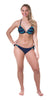 String Bikini With Sequins, Blue