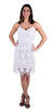 Lined Crochet Dress, White