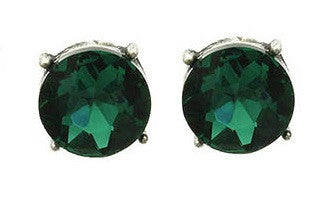 Homaica Stone Earrings, Green