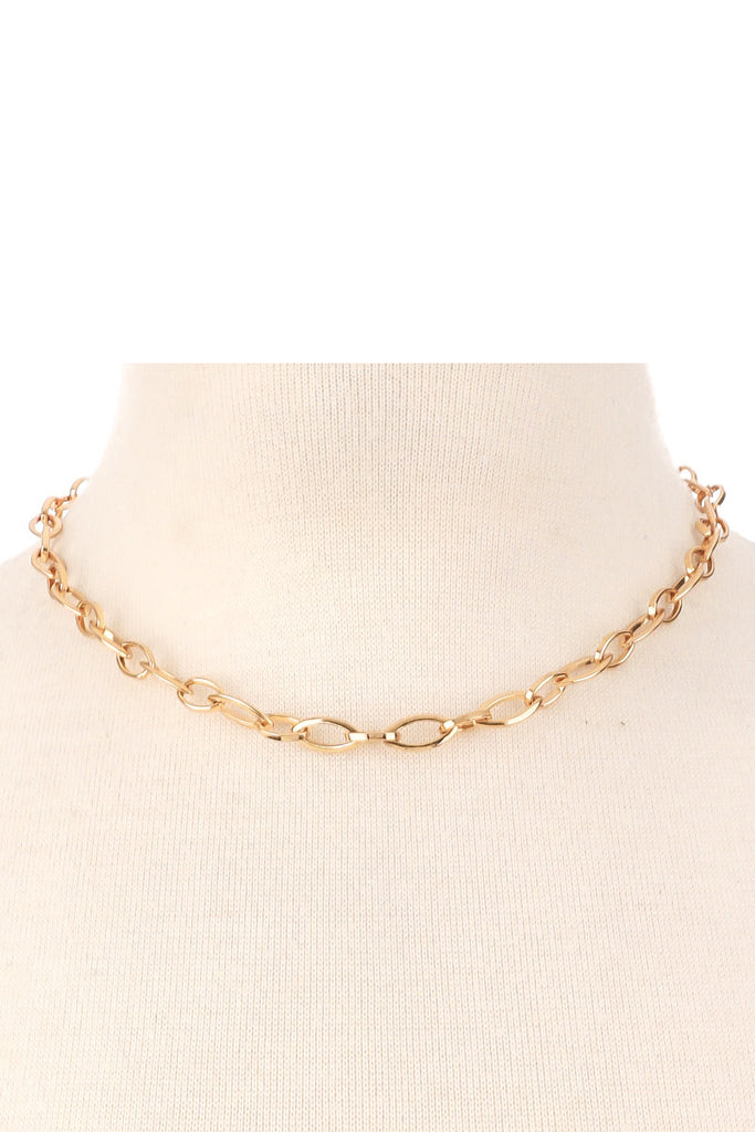 Chain Link Toggle Clasp Necklace