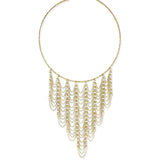 Chain Bib Collar Necklace, Gold
