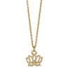 Gold Lotus Flower Charm Necklace