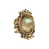 Ornate Gold & Shell Ring