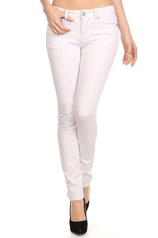 Basic 5 Pockets Long Pants, White