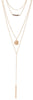 Layered Gold Long Drop Necklace