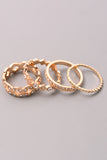 Classic Jewel Ring Set, Gold
