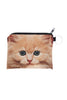 Printed Pouch Wallet, Ginger Cat