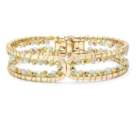 Dainty Round Beads Bracelet, Gold