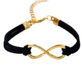Black & Gold Infinity Bracelet
