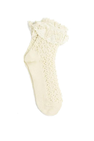 Cozy Leopard Socks, White