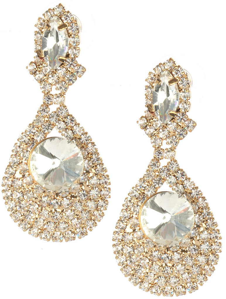 Crystal Rhinestone Dangle Earrings