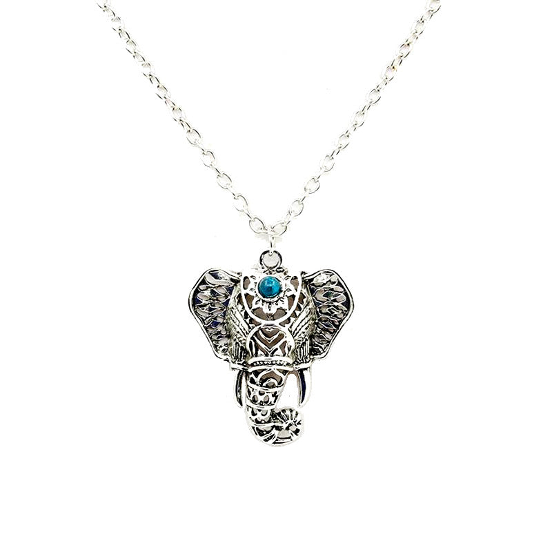 Lucky Elephant Turquoise Necklace