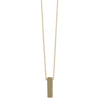 Small Bar Pendant Necklace, Gold