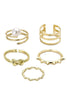 White Pearl Love Knot Ring Set